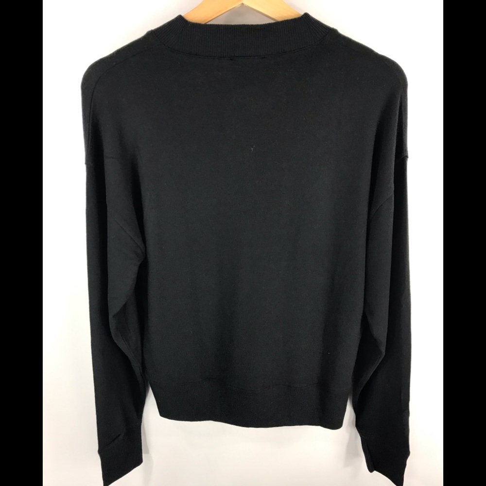 J. Crew Supercozy Black Crew Neck Pullover Sweater - Picture 3 of 3